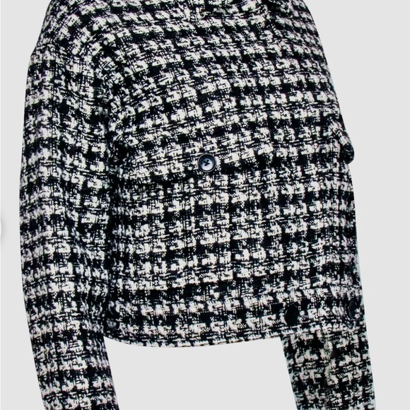 Anine Bing Adriana Tweed Crop Jacket, Size Medium, New - Picture 3 of 16